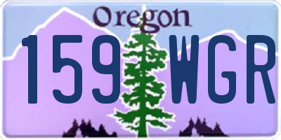 OR license plate 159WGR