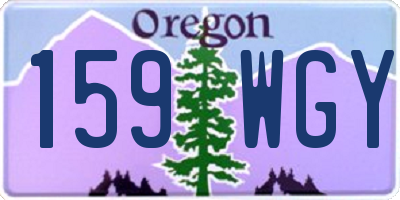 OR license plate 159WGY
