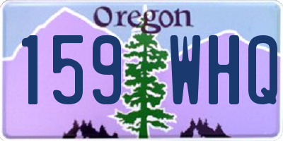 OR license plate 159WHQ