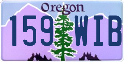 OR license plate 159WIB