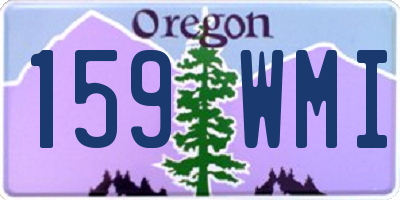 OR license plate 159WMI