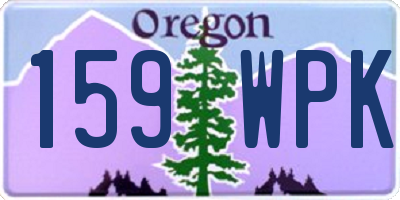 OR license plate 159WPK