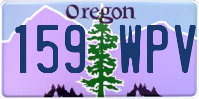 OR license plate 159WPV