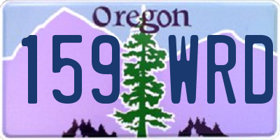 OR license plate 159WRD