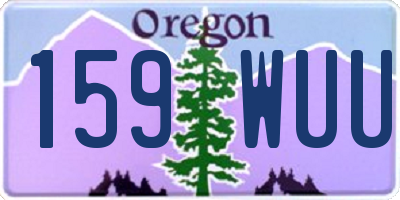 OR license plate 159WUU