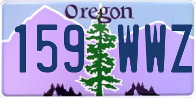 OR license plate 159WWZ