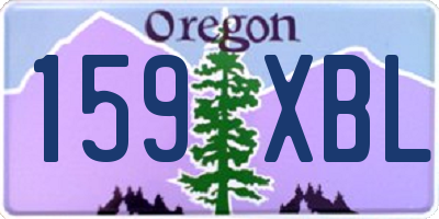 OR license plate 159XBL