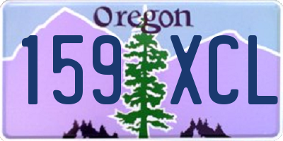 OR license plate 159XCL