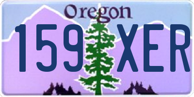 OR license plate 159XER