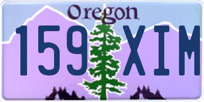 OR license plate 159XIM