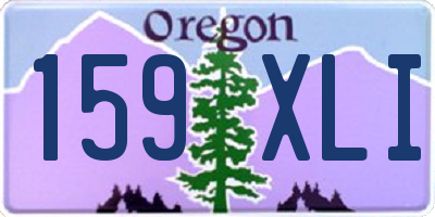 OR license plate 159XLI