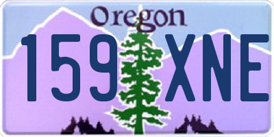 OR license plate 159XNE