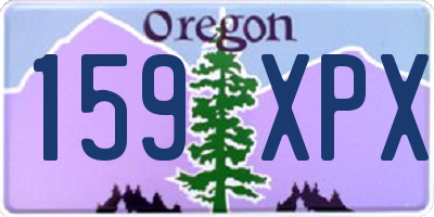 OR license plate 159XPX