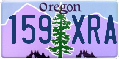 OR license plate 159XRA