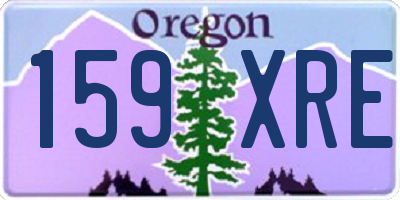 OR license plate 159XRE