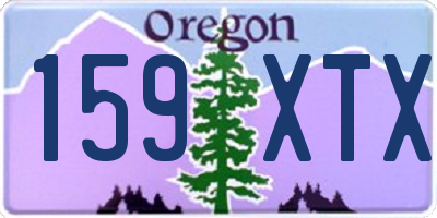 OR license plate 159XTX