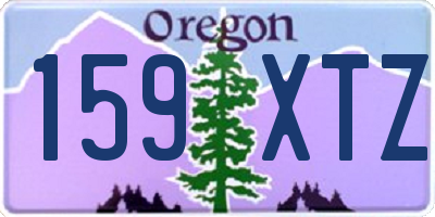 OR license plate 159XTZ