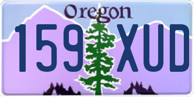OR license plate 159XUD