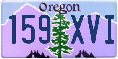 OR license plate 159XVI