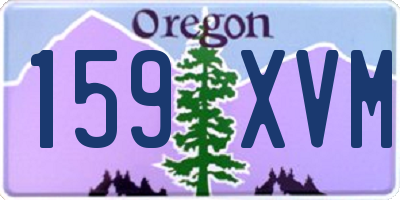 OR license plate 159XVM