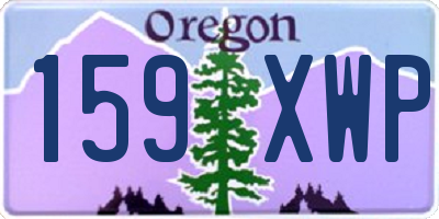 OR license plate 159XWP