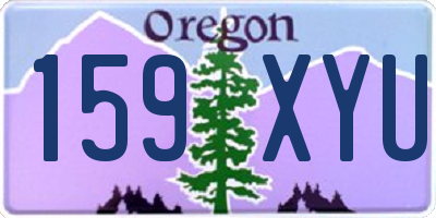 OR license plate 159XYU