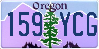 OR license plate 159YCG