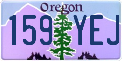 OR license plate 159YEJ