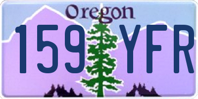 OR license plate 159YFR