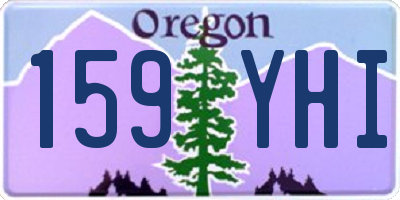 OR license plate 159YHI