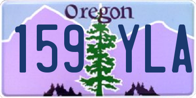 OR license plate 159YLA