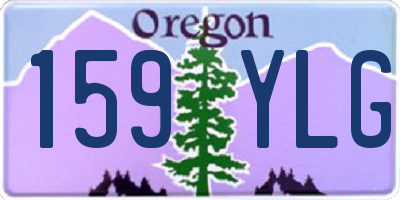 OR license plate 159YLG