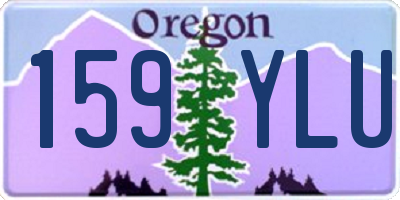 OR license plate 159YLU