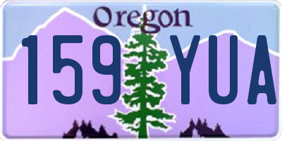 OR license plate 159YUA