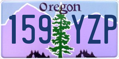 OR license plate 159YZP