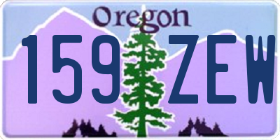 OR license plate 159ZEW