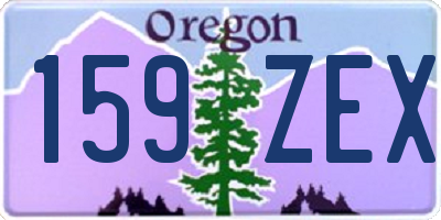 OR license plate 159ZEX