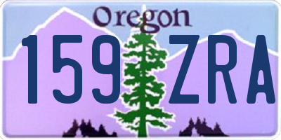 OR license plate 159ZRA
