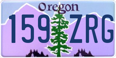 OR license plate 159ZRG