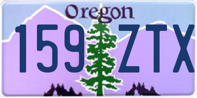 OR license plate 159ZTX