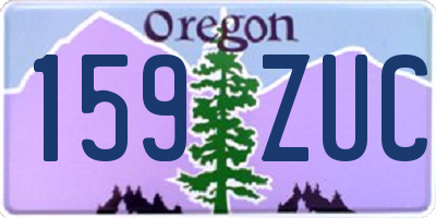 OR license plate 159ZUC