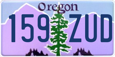OR license plate 159ZUD