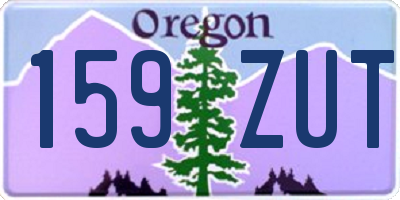 OR license plate 159ZUT