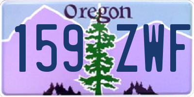 OR license plate 159ZWF