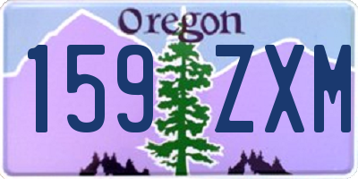 OR license plate 159ZXM