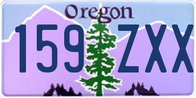 OR license plate 159ZXX