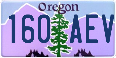 OR license plate 160AEV