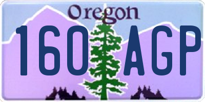 OR license plate 160AGP
