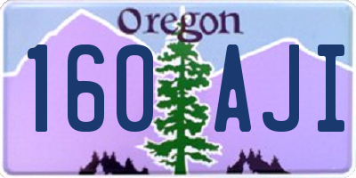 OR license plate 160AJI