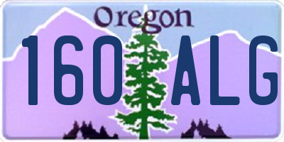 OR license plate 160ALG